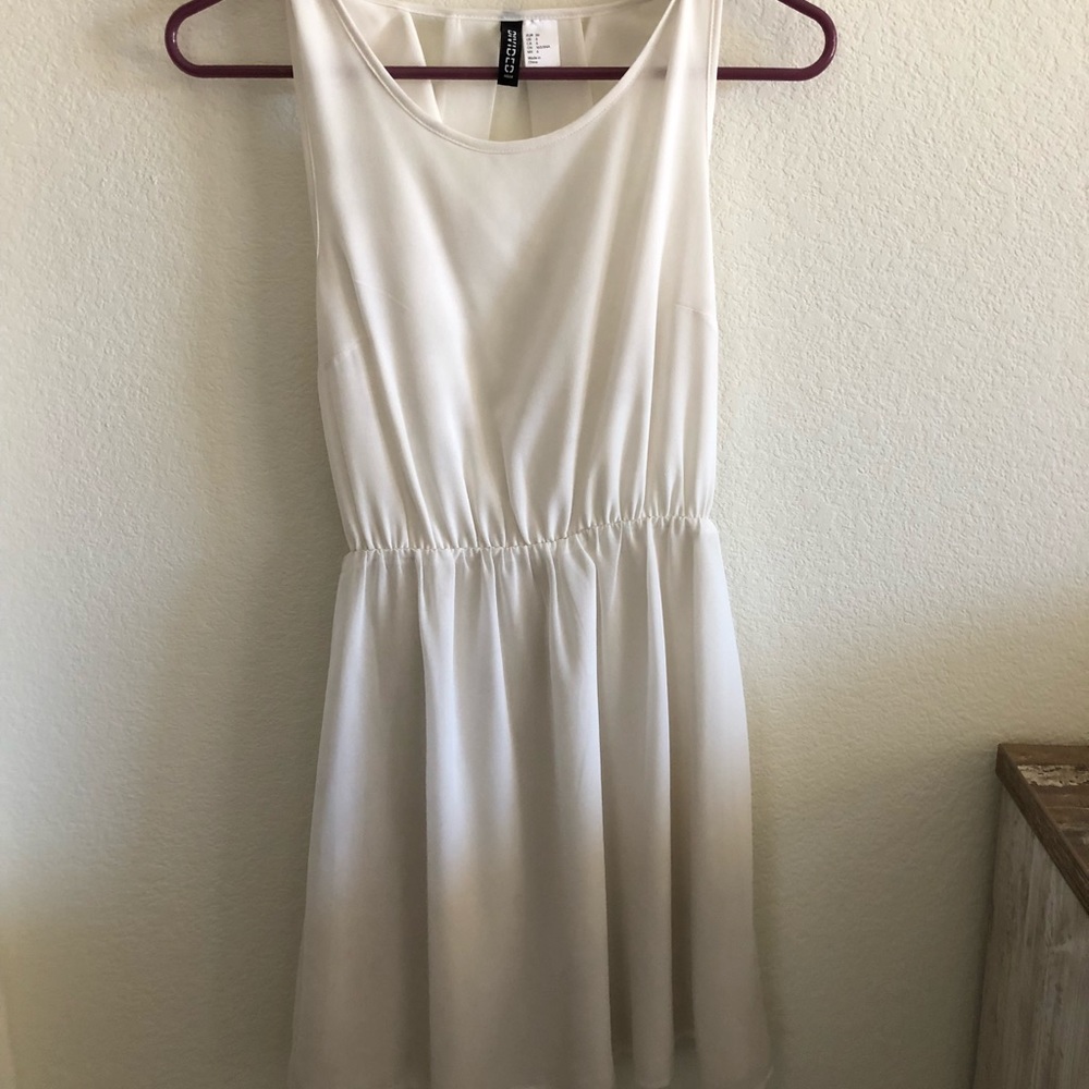 White spring dress.